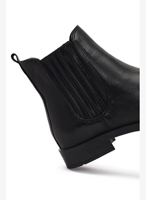 Kadın Siyah Deri Chelsea Bot 25WFD164118 - Görsel 9