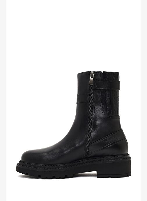 Derimod Derimod Kadın Siyah Fermuarlı Kalın Tabanlı Deri Bot 25WFD185318 Boyner'de! Siyah - 3. görsel