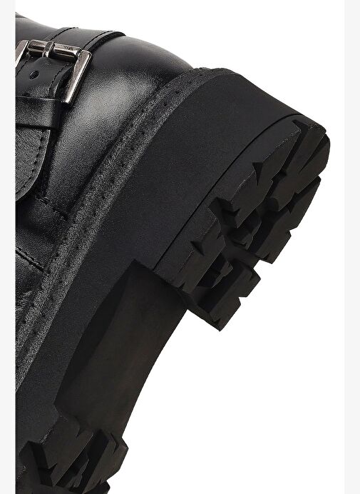 Derimod Derimod Kadın Siyah Fermuarlı Kalın Tabanlı Deri Bot 25WFD185318 Boyner'de! Siyah - 9. görsel