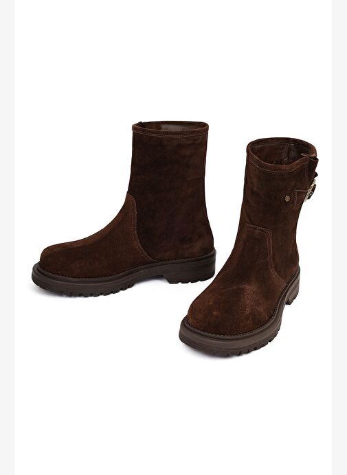 Derimod Derimod Kadın Kahverengi Süet Deri Bot 25WFD187110 Boyner'de! Kahverengi - 5. görsel