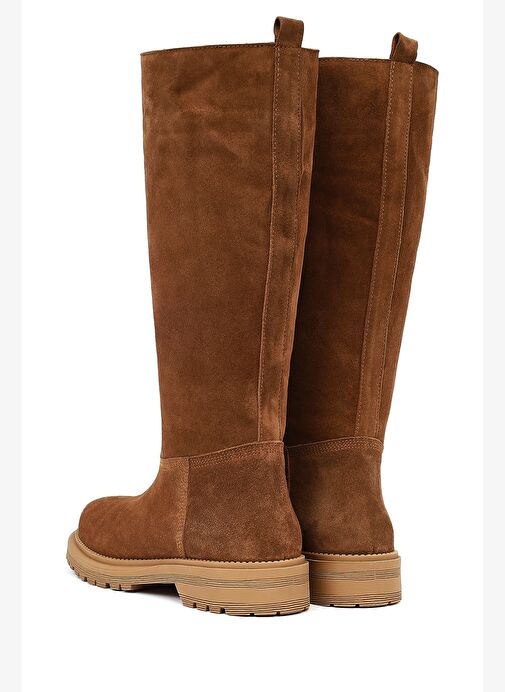 Derimod Derimod Kadın Taba Kalın Tabanlı Süet Deri Çizme 25WFD187210 Boyner'de! Taba - 8. görsel