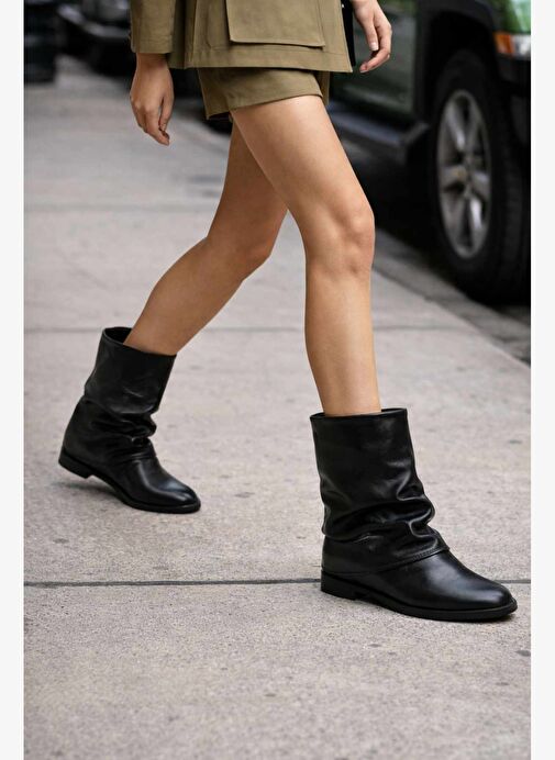 Derimod Derimod Kadın Siyah Deri Bot 25WFD187918 Boyner'de! Siyah - 3. görsel