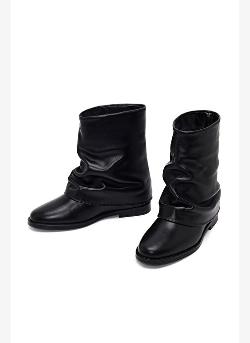 Derimod Derimod Kadın Siyah Deri Bot 25WFD187918 Boyner'de! Siyah - 6. görsel