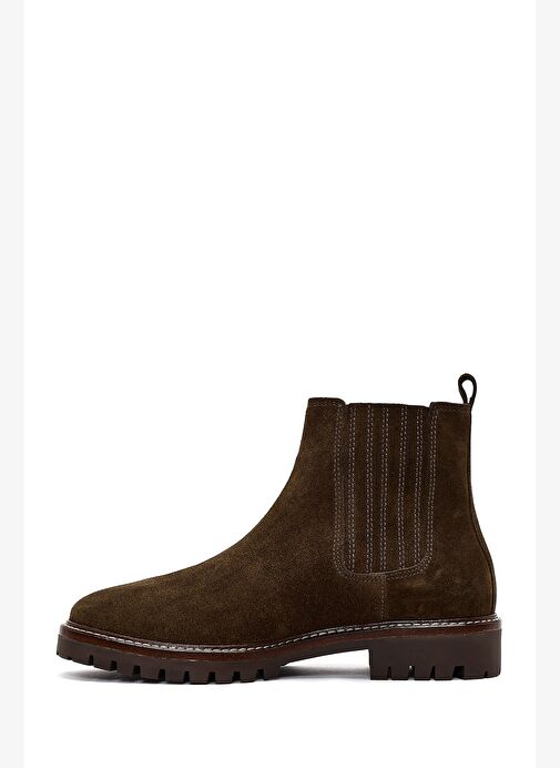 Derimod Derimod Yeşil Kadın Haki Süet Deri Chelsea Bot 25WFD188010 Boyner'de! Yeşil - 4. görsel