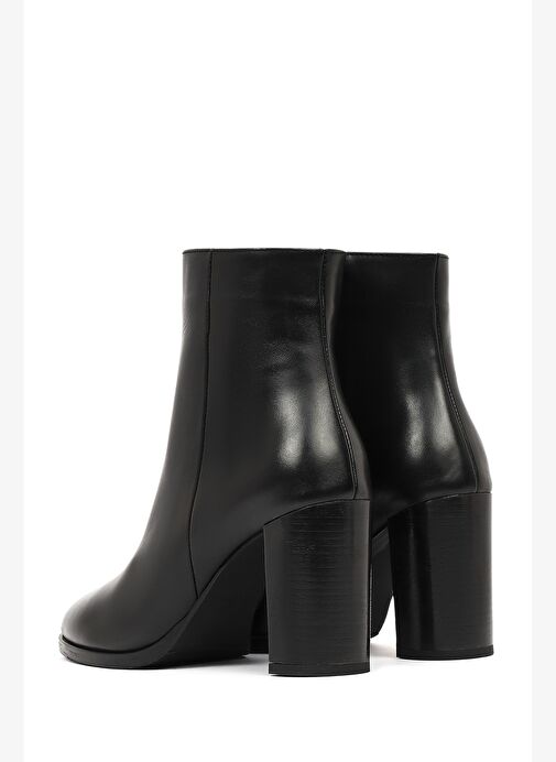 Derimod Derimod Kadın Siyah Fermuarlı Kalın Topuklu Deri Bot 25WFD188618 Boyner'de! Siyah - 8. görsel