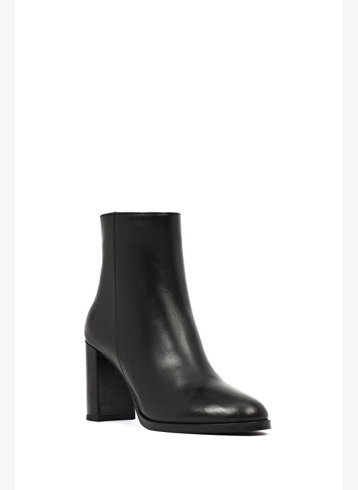 Derimod Derimod Kadın Siyah Fermuarlı Kalın Topuklu Deri Bot 25WFD188618 Boyner'de! Siyah - 9. görsel