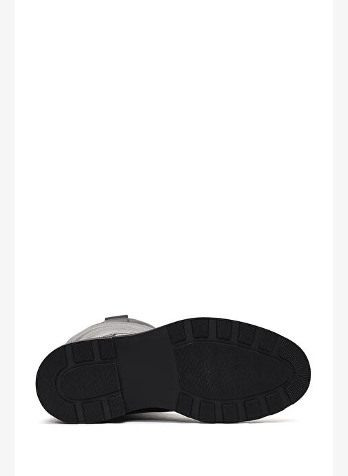 Kadın Siyah Kalın Tabanlı Deri Çizme 25WFD1893FT - Görsel 7