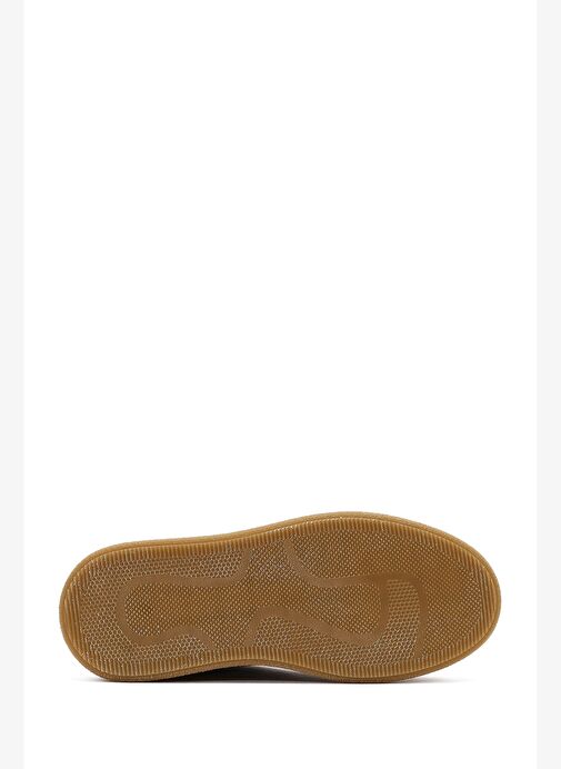 Kadın Vizon Bağcık Kalın Tabanlı Süet Deri Teddy Bot 25WFD205010 - Görsel 6