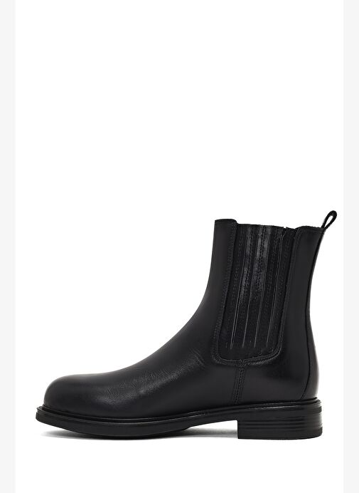 Kadın Siyah Deri Chelsea Bot 25WFD230218 - Görsel 3