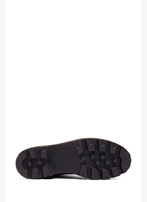 Kadın Kahverengi Fermuarlı Deri Postal Bot 25WFD281218 - Görsel 6