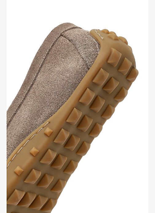 Kadın Vizon Püsküllü Süet Deri Loafer 25WFD350210 - Görsel 9