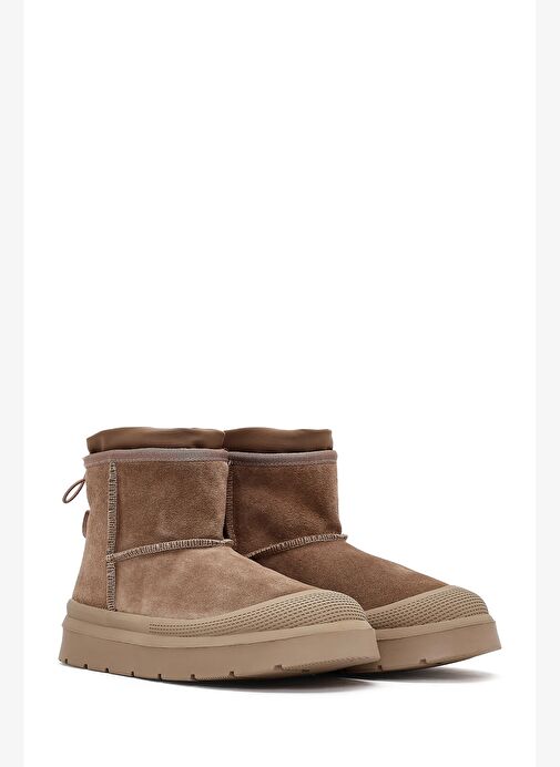 Derimod Derimod Kadın Pudra Kalın Tabanlı Süet Deri Teddy Bot 25WFD405310 Boyner'de! Pudra - 3. görsel