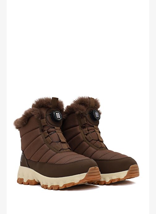 Derimod Dry Kadın Kahverengi Bağcıklı Kalın Tabanlı Waterproof Outdoor Bot 25WFD490114 - Görsel 5