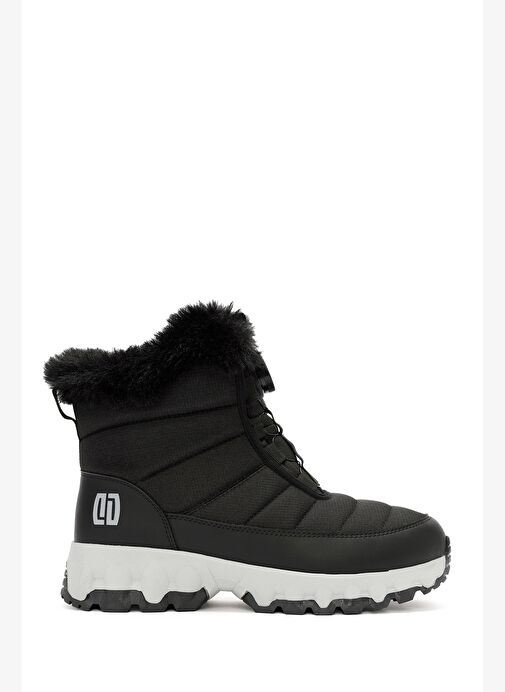 Derimod Dry Kadın Siyah Bağcıklı Kalın Tabanlı Waterproof Outdoor Bot 25WFD490114 - Görsel 2