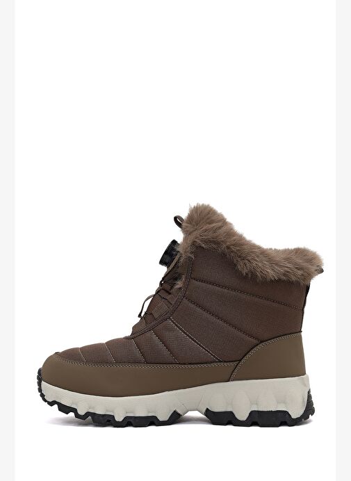 Derimod Dry Kadın Vizon Bağcıklı Kalın Tabanlı Waterproof Outdoor Bot 25WFD490114 - Görsel 3