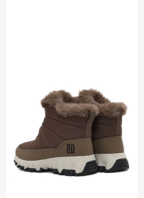 Derimod Dry Kadın Vizon Bağcıklı Kalın Tabanlı Waterproof Outdoor Bot 25WFD490114 - Görsel 7