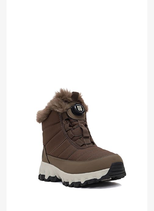 Derimod Dry Kadın Vizon Bağcıklı Kalın Tabanlı Waterproof Outdoor Bot 25WFD490114 - Görsel 8