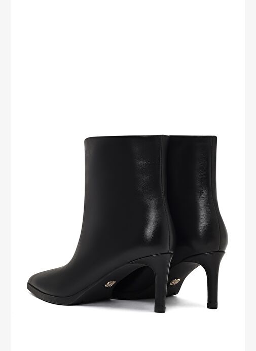 Kadın Siyah İnce Topuklu Deri Bot 25WFD491418 - Görsel 8
