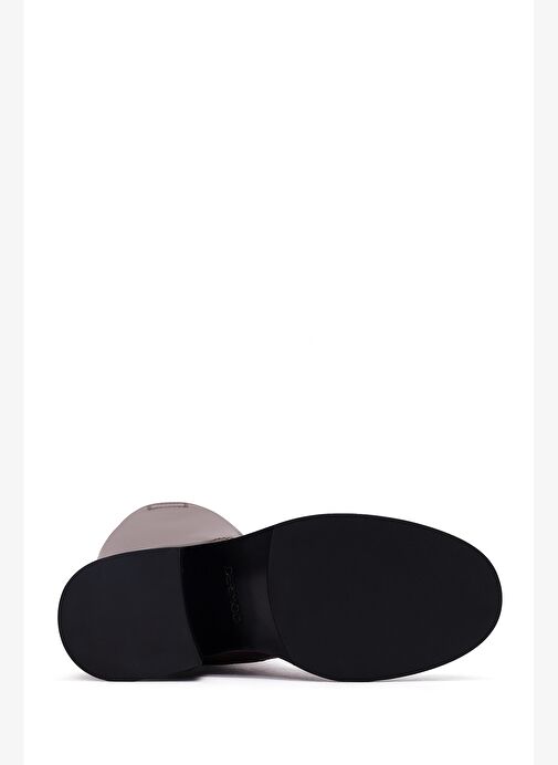 Kadın Kahverengi Kalın Topuklu Deri Çizme 25WFD491618 - Görsel 7