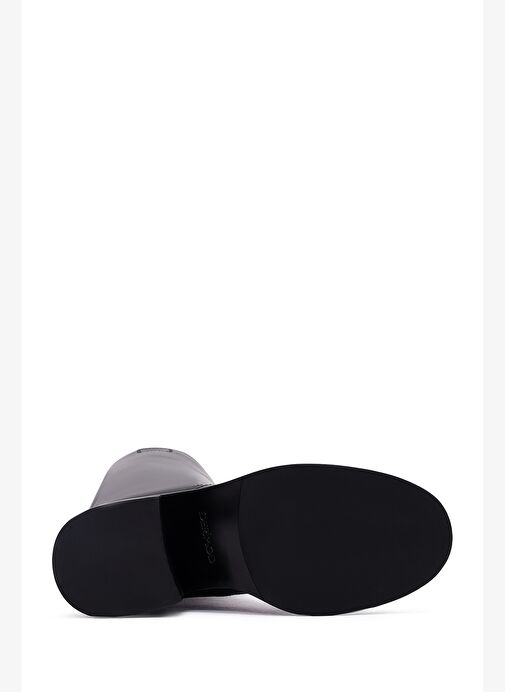 Kadın Siyah Kalın Topuklu Deri Çizme 25WFD491618 - Görsel 8