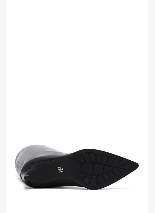 Kadın Siyah İnce Topuklu Deri Çizme 25WFD491718 - Görsel 7