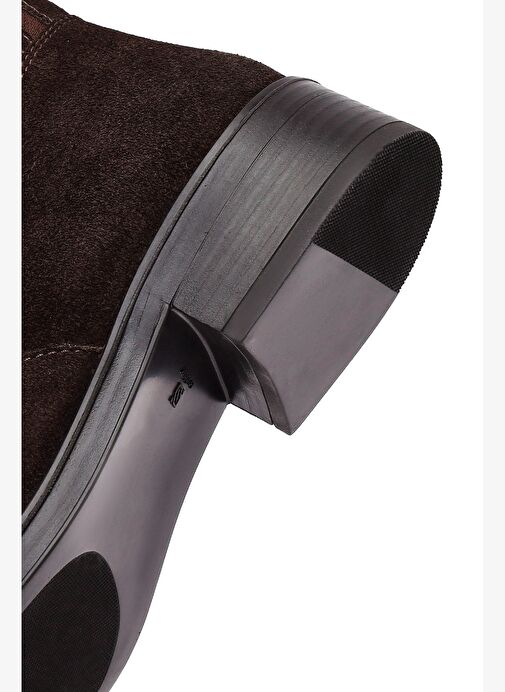 Kadın Kahverengi Süet Deri Chelsea Bot 25WFD510910 - Görsel 9