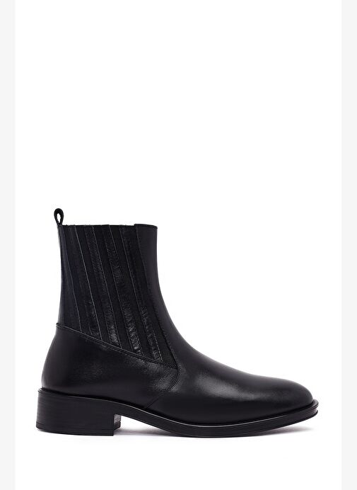 Kadın Siyah Deri Chelsea Bot 25WFD510918 - Görsel 2