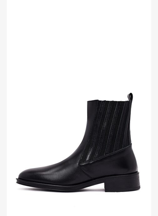 Kadın Siyah Deri Chelsea Bot 25WFD510918 - Görsel 3