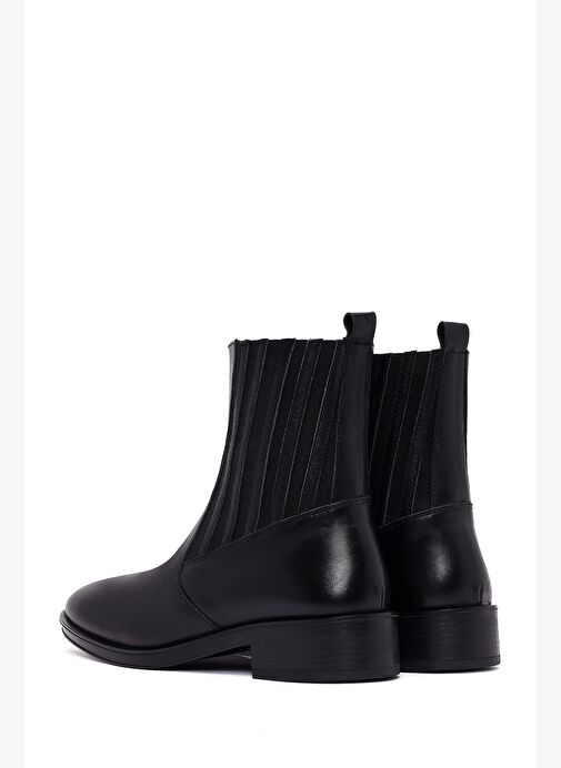 Kadın Siyah Deri Chelsea Bot 25WFD510918 - Görsel 7