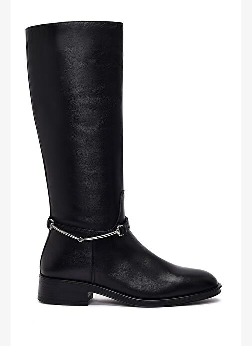 Derimod Derimod Kadın Siyah Aksesuarlı Deri Çizme 25WFD511018 Boyner'de! Siyah - 2. görsel