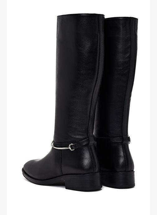 Derimod Derimod Kadın Siyah Aksesuarlı Deri Çizme 25WFD511018 Boyner'de! Siyah - 8. görsel