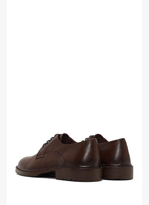 Erkek Kahverengi Bağcıklı Deri Casual Ayakkabı 25WFD601518 - Görsel 6