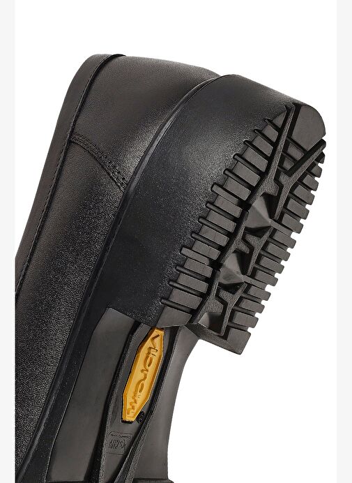 Erkek Siyah Deri Casual Loafer 25WFD603618 - Görsel 9