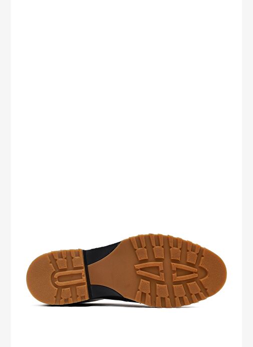 Erkek Siyah Bağcıklı Deri Casual Ayakkabı 25WFD604118 - Görsel 5