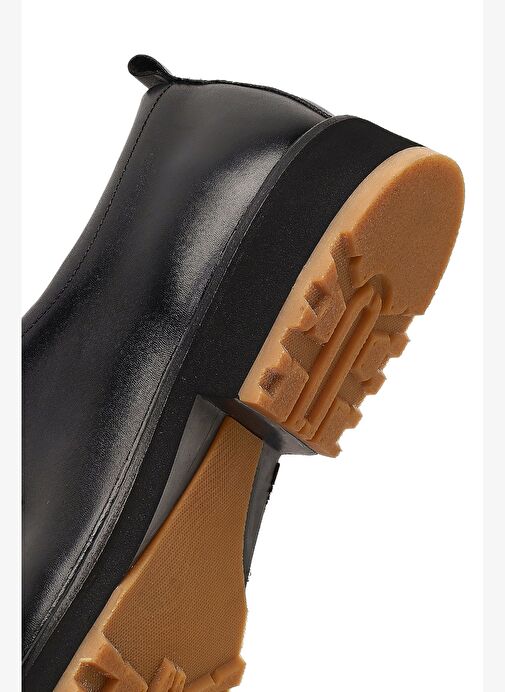 Erkek Siyah Bağcıklı Deri Casual Ayakkabı 25WFD604118 - Görsel 9