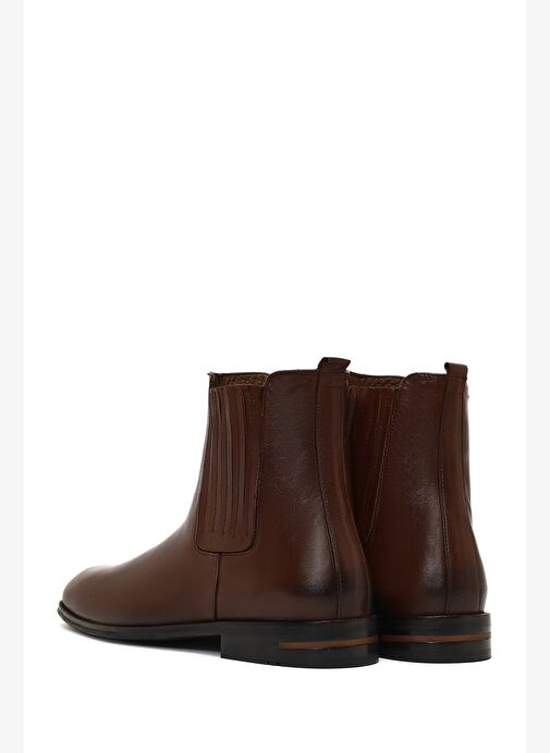 Erkek Kahverengi Deri Chelsea Bot 25WFD604618 - Görsel 7