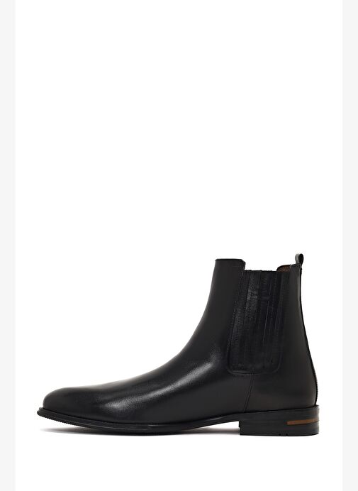 Erkek Siyah Deri Chelsea Bot 25WFD604618 - Görsel 3