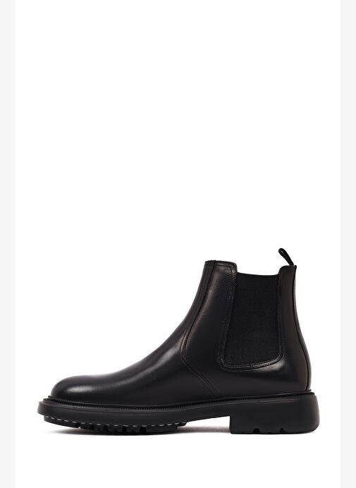 Erkek Siyah Deri Chelsea Bot 25WFD605618 - Görsel 3
