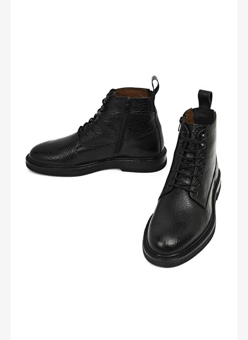 Derimod Derimod Erkek Siyah Bağcıklı Fermuarlı Deri Casual Bot 25WFD6060FT Boyner'de! Siyah - 5. görsel