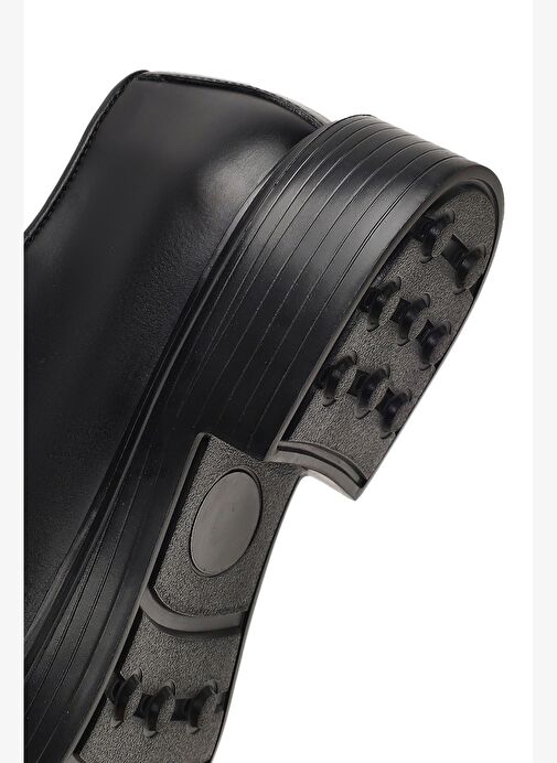 Erkek Siyah Bağcıklı Deri Casual Ayakkabı 25WFD610222 - Görsel 9