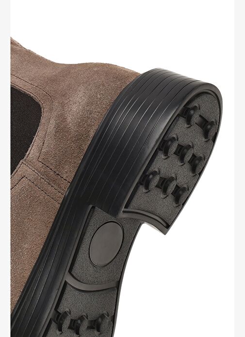 Erkek Vizon Süet Deri Chelsea Bot 25WFD611010 - Görsel 9