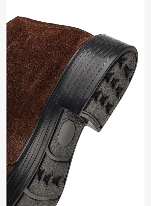 Erkek Kahverengi Bağcıklı Süet Deri Bot 25WFD611110 - Görsel 9