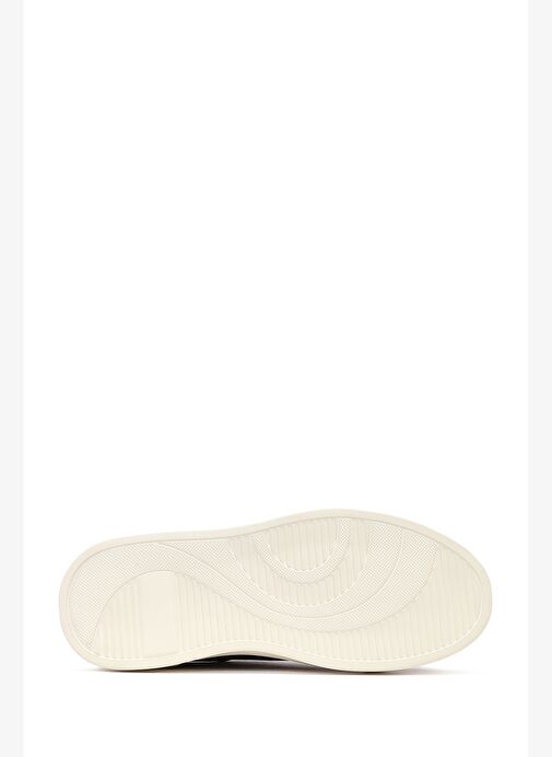 Erkek Kahverengi Bağcıklı Kalın Tabanlı Deri Sneaker 25WFD611518 - Görsel 5