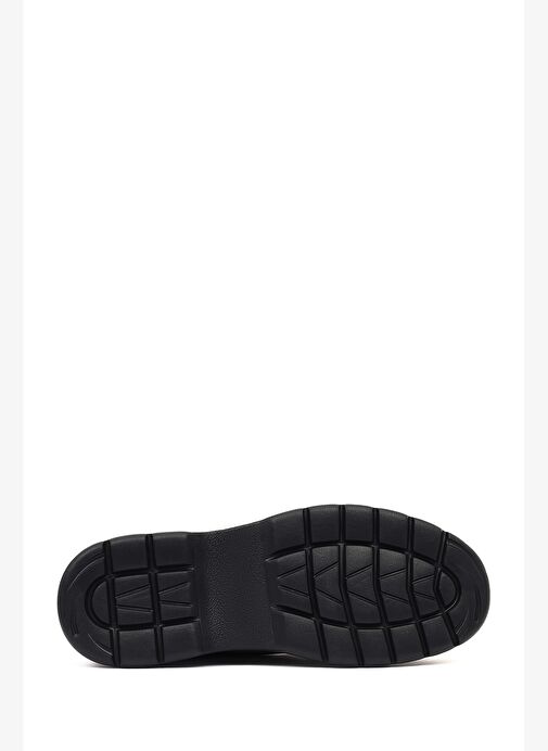 Erkek Kahverengi Bağcıklı Kalın Tabanlı Deri Casual Ayakkabı 25WFD612018 - Görsel 5