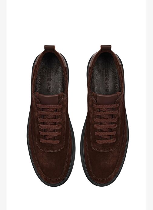Derimod Derimod Erkek Kahverengi Bağcıklı Kalın Tabanlı Süet Deri Sneaker 25WFD613210 Boyner'de! Kahverengi - 5. görsel