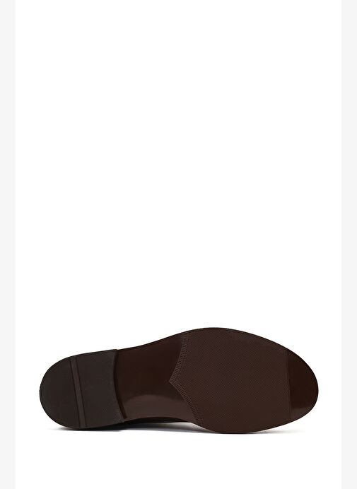 Erkek Kahverengi Deri Casual Chelsea Bot 25WFD620518 - Görsel 6