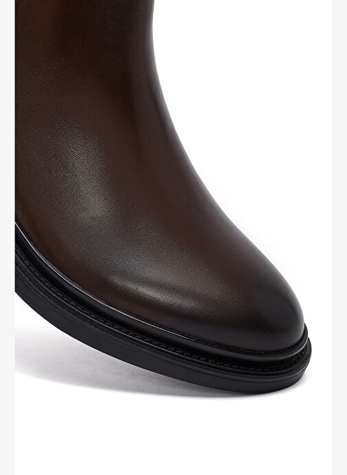 Erkek Kahverengi Deri Chelsea Bot 25WFD640018 - Görsel 9