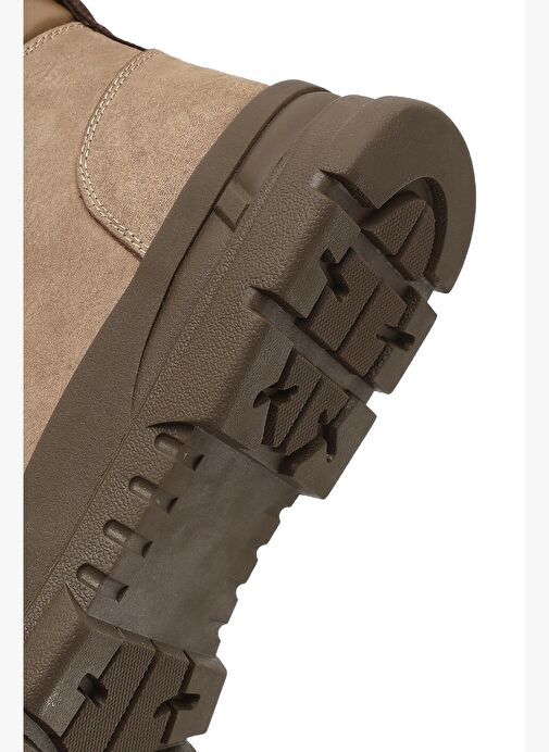 Erkek Vizon Bağcıklı Fermuarlı Nubuk Deri Casual Bot 25WFD6426V3 - Görsel 9