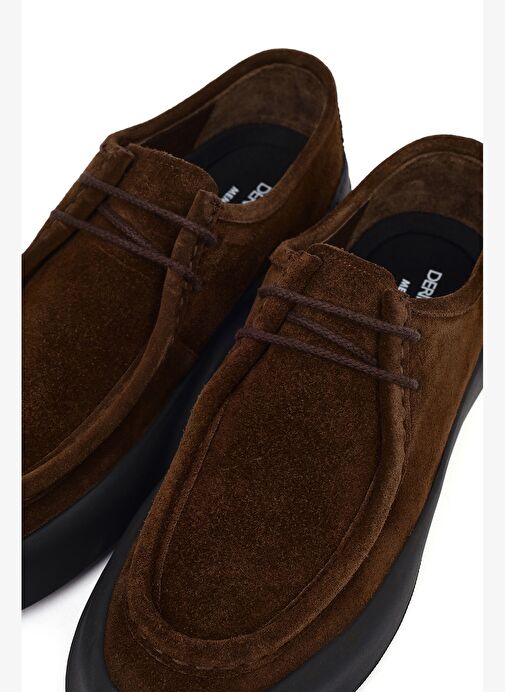 Derimod Derimod Erkek Kahverengi Bağcıklı Süet Deri Casual Ayakkabı 25WFD655210 Boyner'de! Kahverengi - 9. görsel