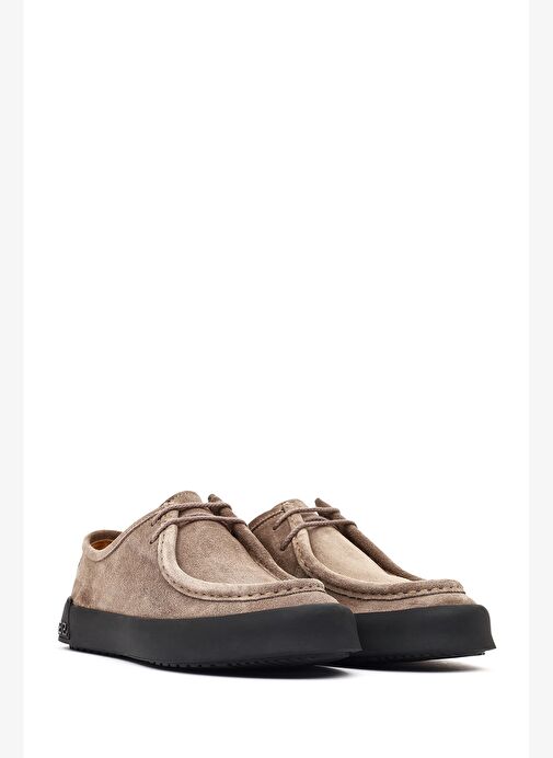 Derimod Derimod Erkek Vizon Bağcıklı Süet Deri Casual Ayakkabı 25WFD655210 Boyner'de! Vizon - 3. görsel